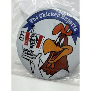 Rare Vintage 1966 Kentucky Fried Chicken Foghorn Leghorn Pinback Chicken Expert